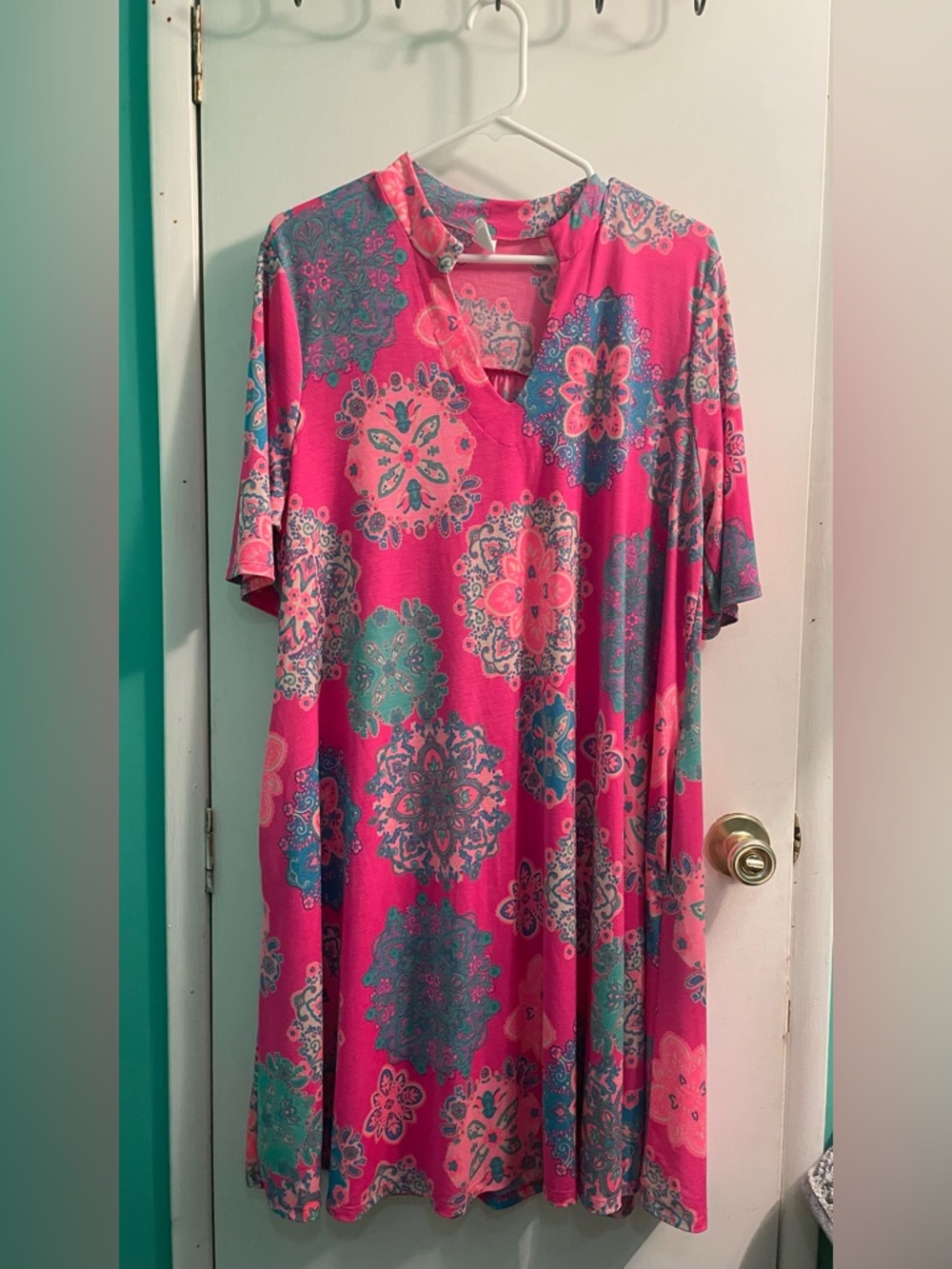 Dear Scarlett Pink Floral Medallion Dress